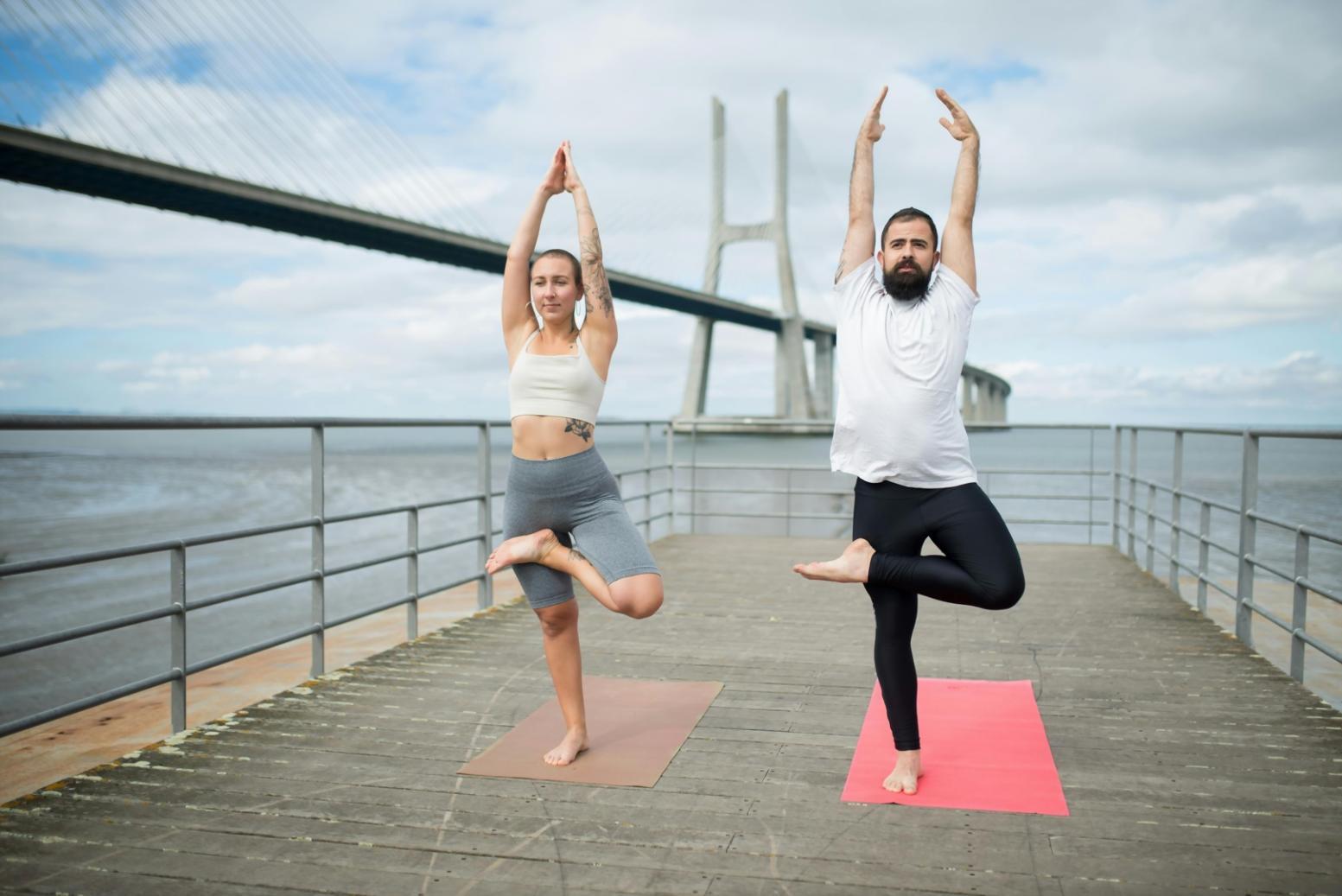 Yoga relaxation practice at Farskelod